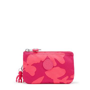 Coral Print Kipling Creativity Small Printed Pouch Bags | SG 1097LI